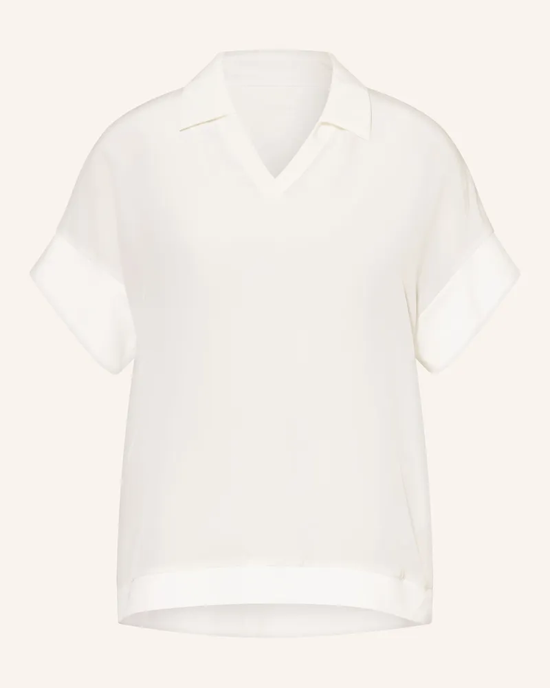 Marc Cain Blusenshirt Im Materialmix weiss 110