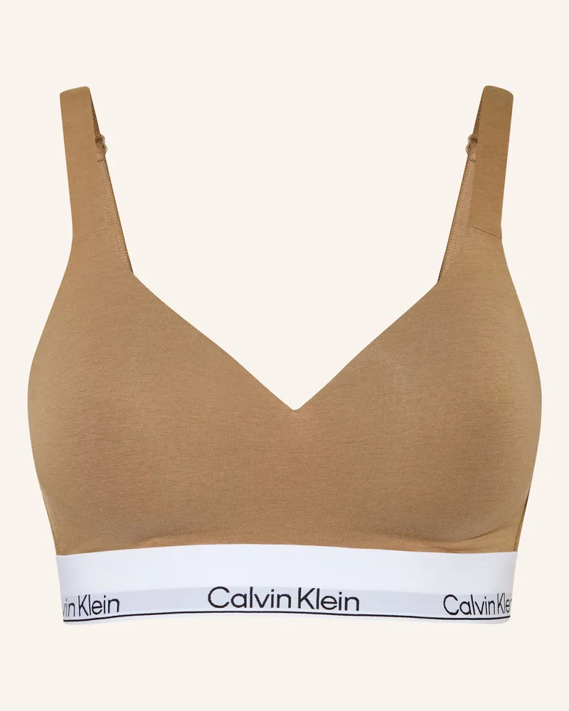 Calvin Klein Bustier Icon beige Hellbraun