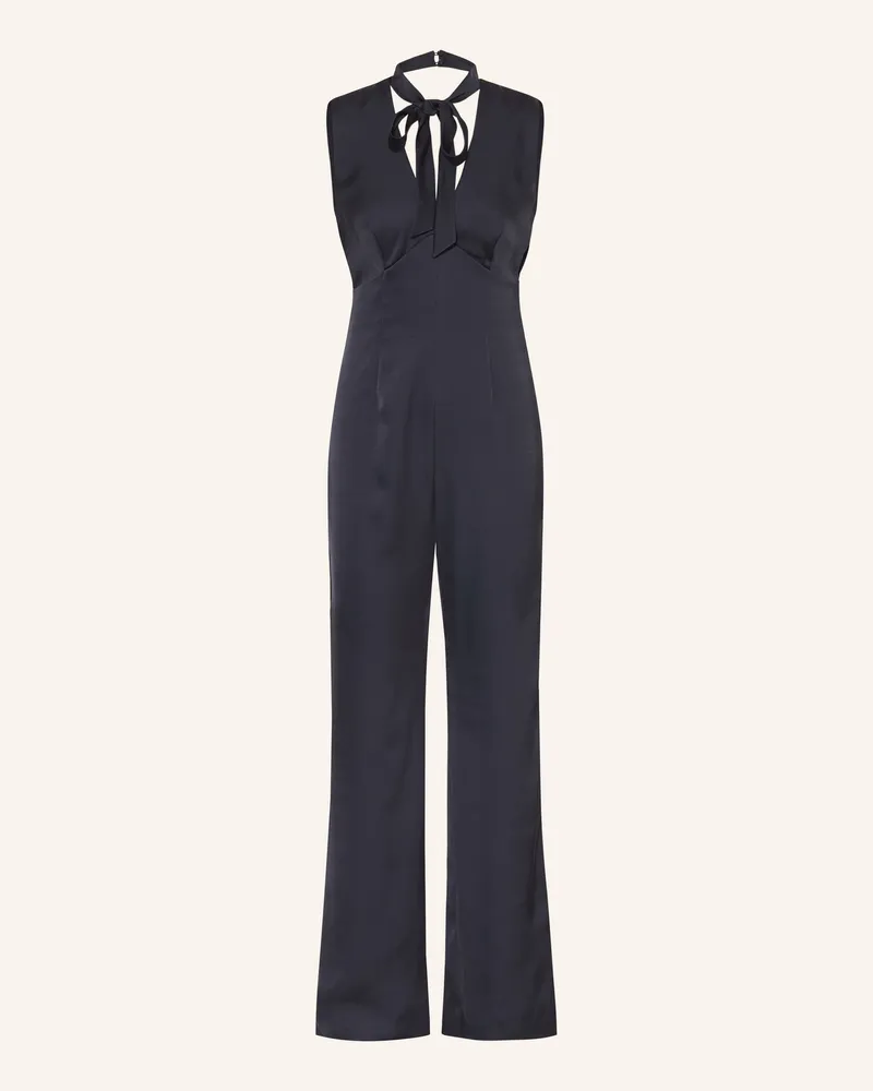 Claudie Pierlot Satin-Jumpsuit blau Dunkelblau