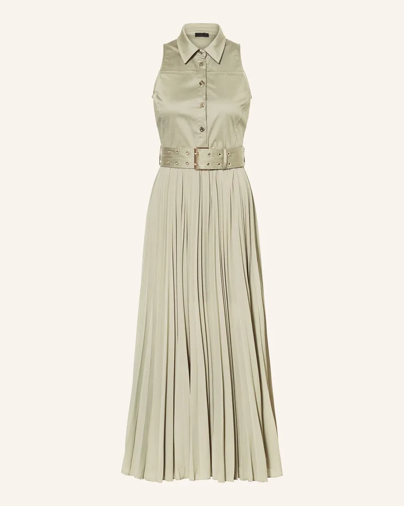 Liu Jo Kleid Mit Plissees gruen Hellgrün