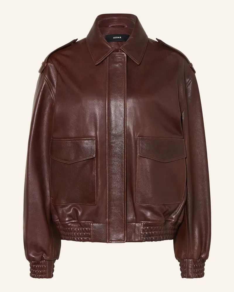 Arma Lederjacke ASTRA Dunkelrot