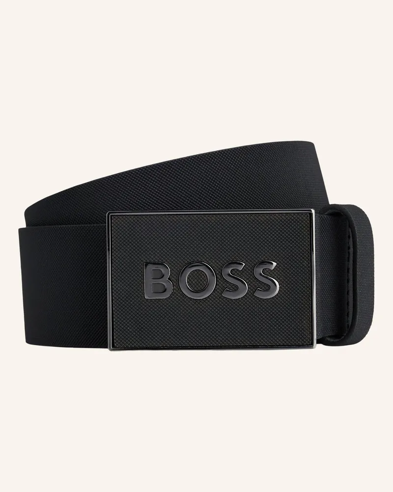 HUGO BOSS Casual Gürtel Boss_Icon-S1_Sz40 schwarz Schwarz