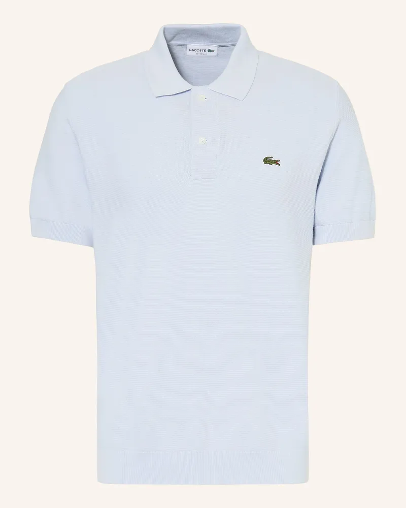 Lacoste Strick-Poloshirt Classic Fit Hellblau