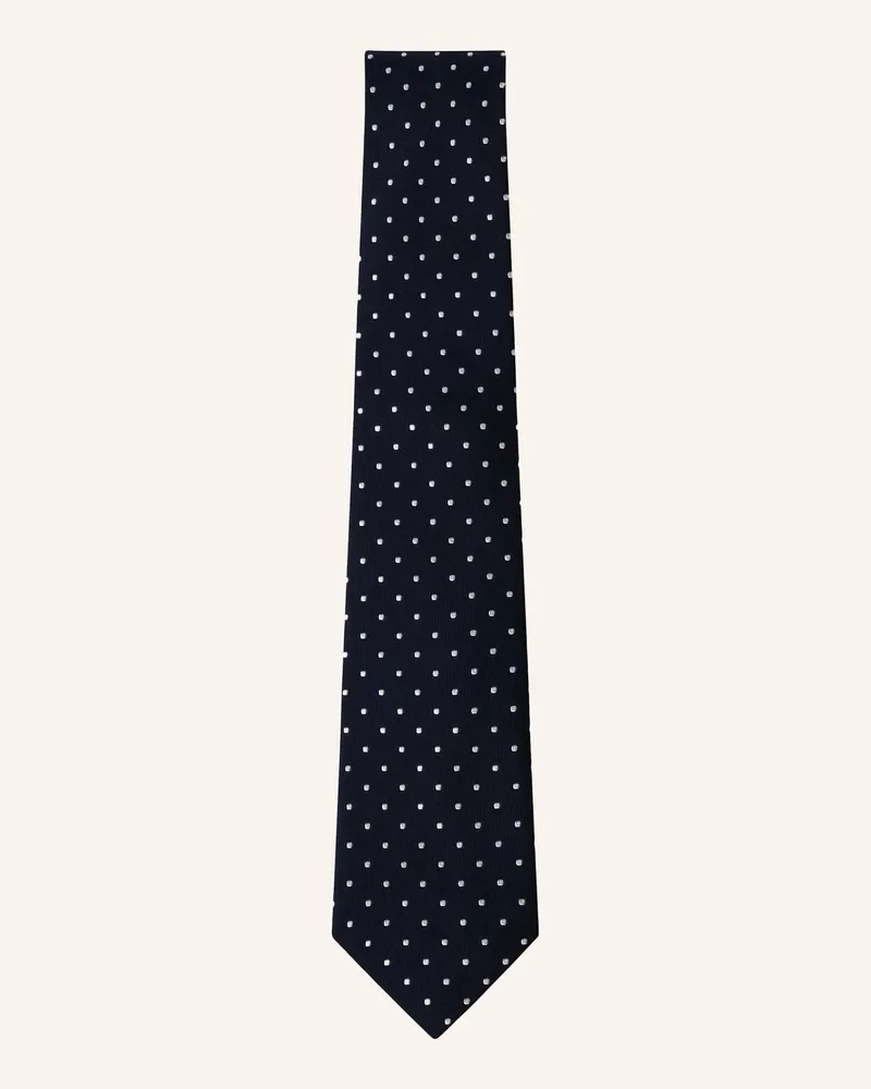 Hackett Krawatte Twill Mayfair Dot blau Dunkelblau