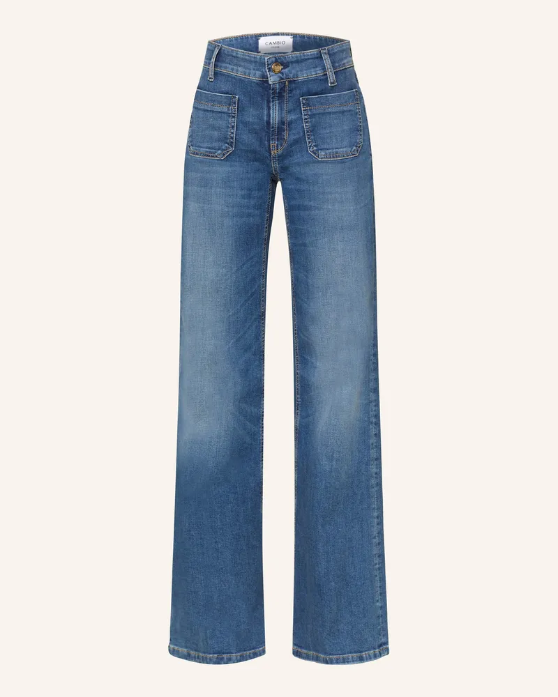 Cambio Flared Leg Jeans Amara blau 5133