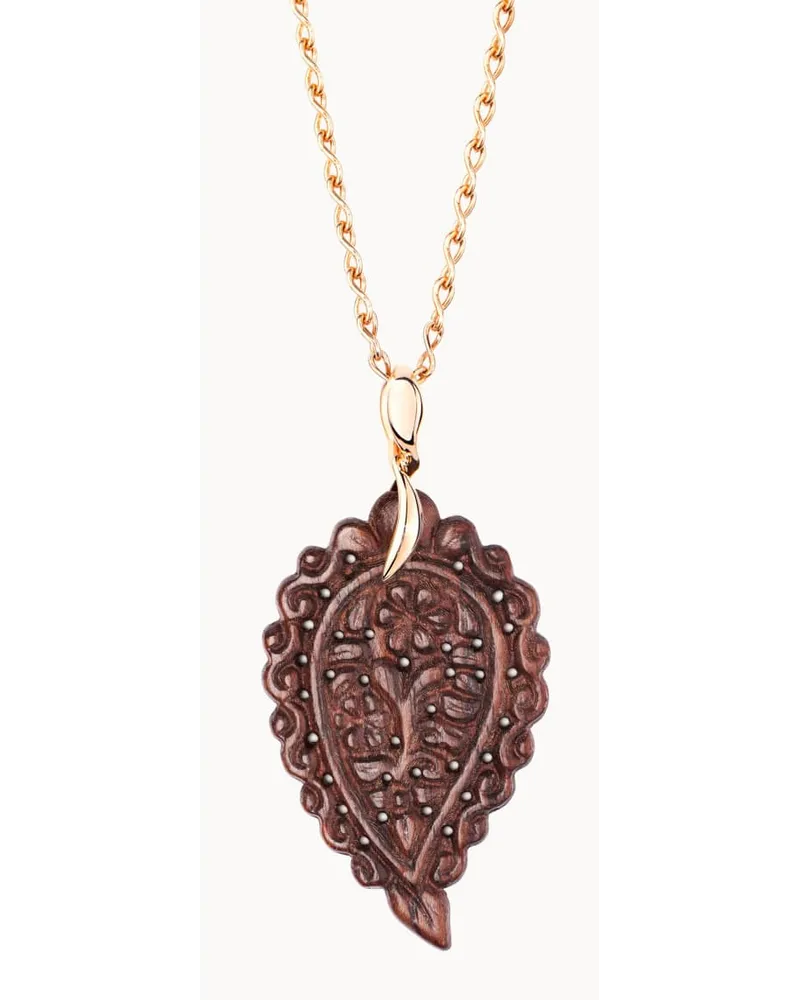 TAMARA COMOLLI Anhänger PENDANT INDIA MEDIUM SNAKEWOOD aus 18 Rosegold