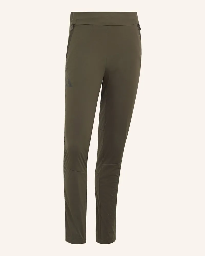 adidas Terrex Xperior Cross-Country Softshell-Hose gruen Grün