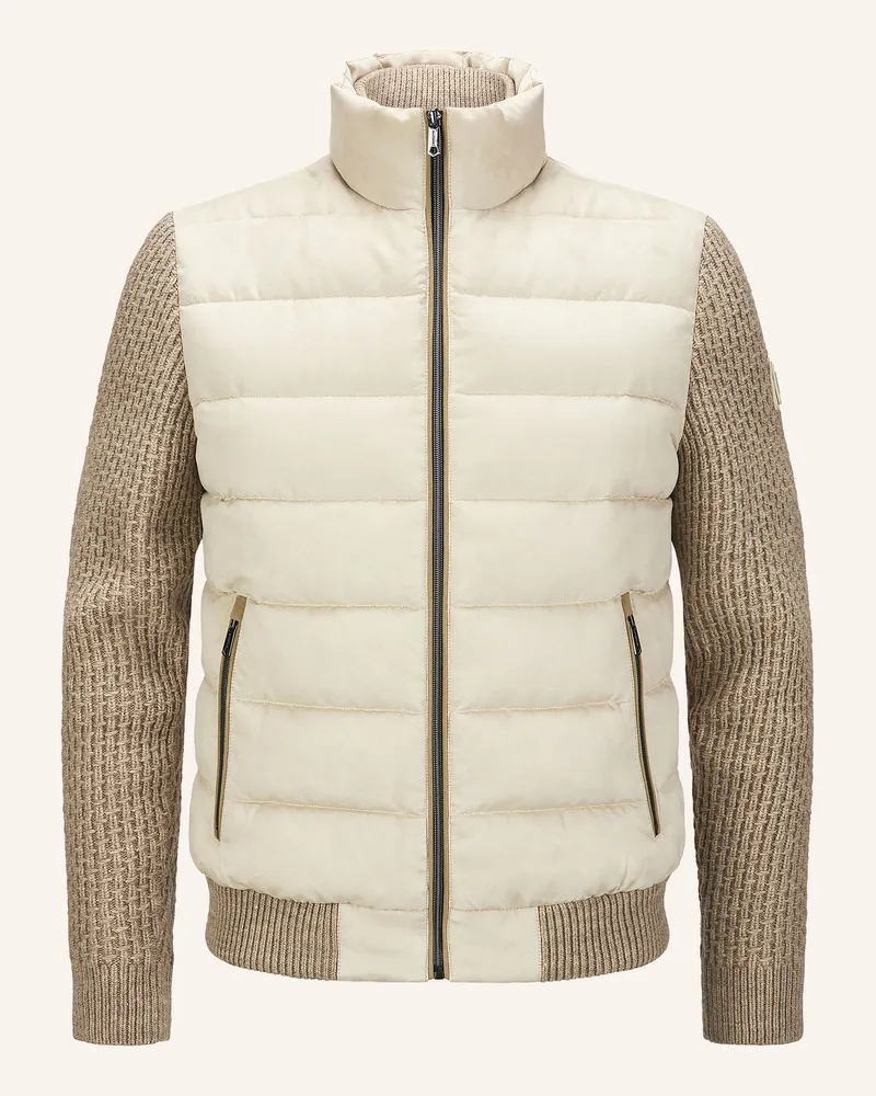 Milestone Blouson Msdean Im Materialmix beige Creme