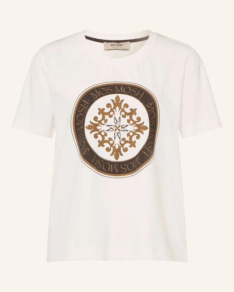 Mos Mosh T-Shirt Mmjudd Mit Schmucksteinen weiss Weiss
