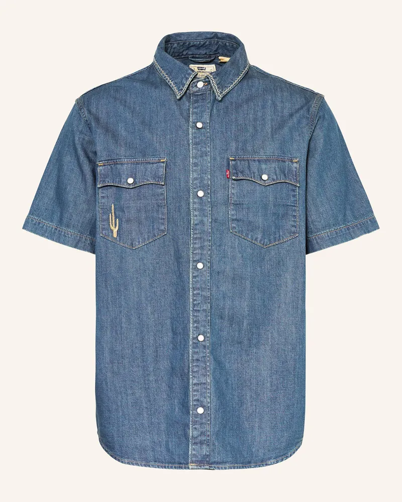 Levi's Kurzarm-Hemd Relaxed Fit Dunkelblau
