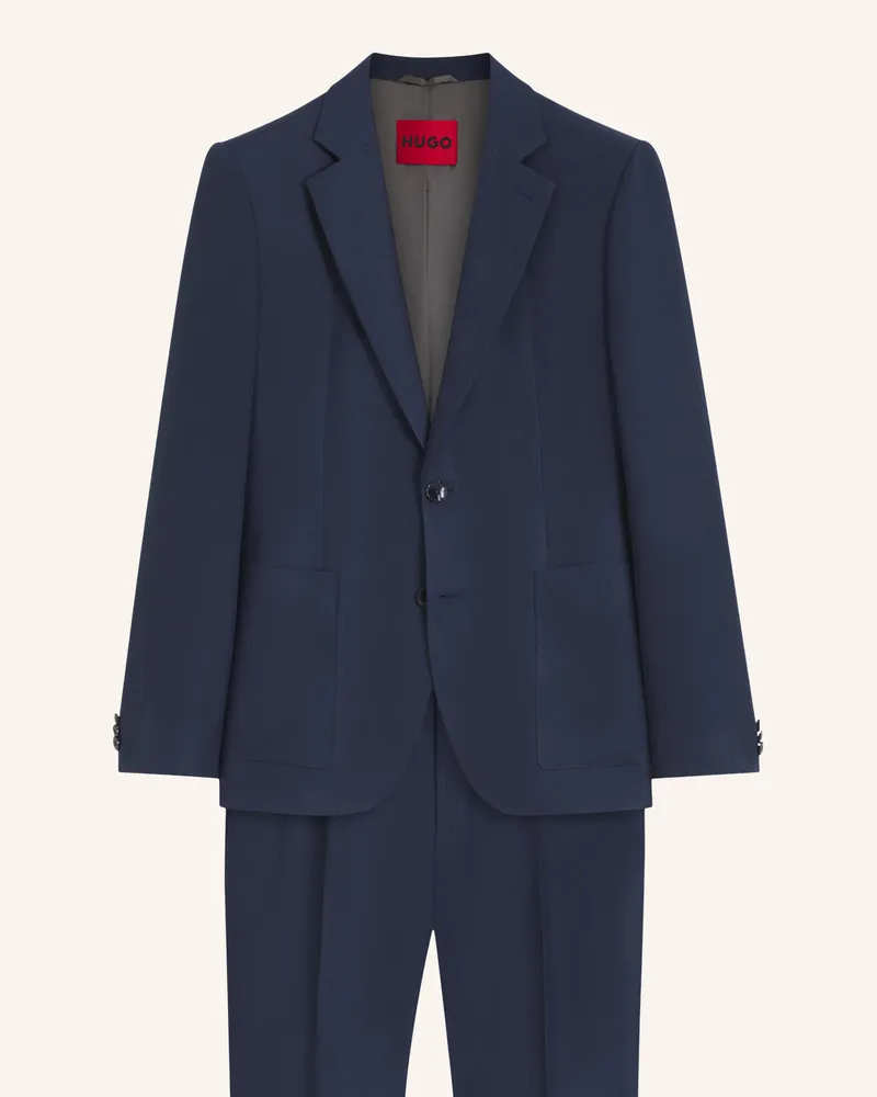 HUGO BOSS Business Anzug Arti-Hesten263F1 Extra-Slim Fit blau Dunkelblau