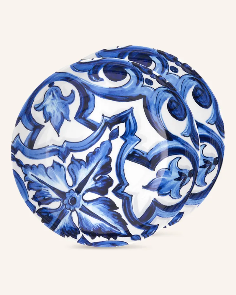 Dolce & Gabbana Casa 2er-Set Speiseteller Weiss