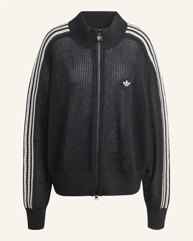 adidas KNITTED CROCHET FIREBIRD TRAININGSJACKE Schwarz