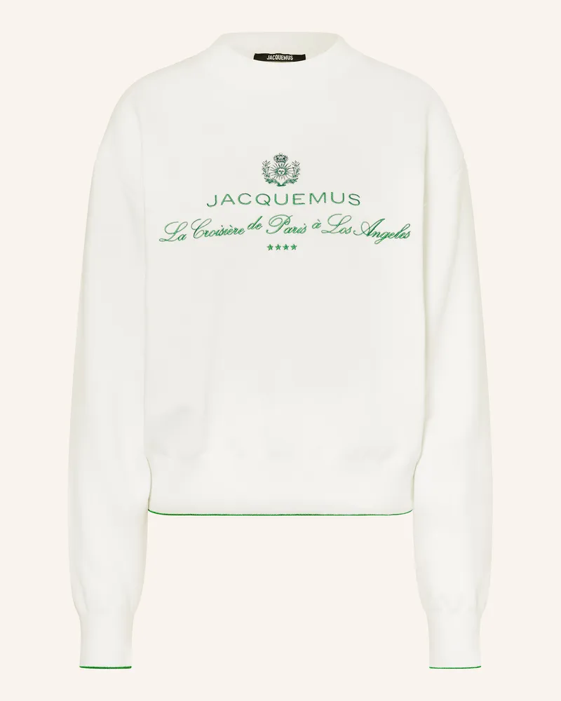 Jacquemus Sweatshirt La Maille Venice weiss Weiss