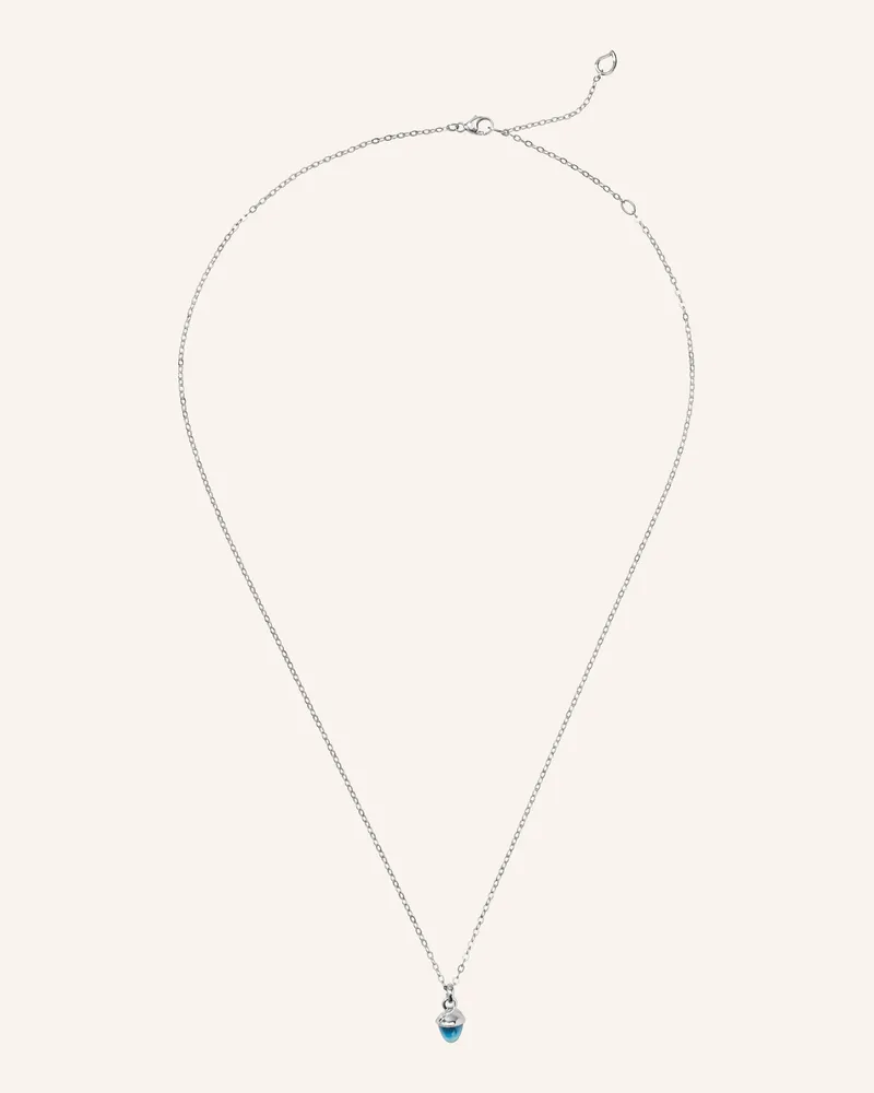 TAMARA COMOLLI Halskette Necklace 'Mymikado' With Swiss Topaz Aus 18 Karat Weißgold Und Swiss Topas silber Weissgold