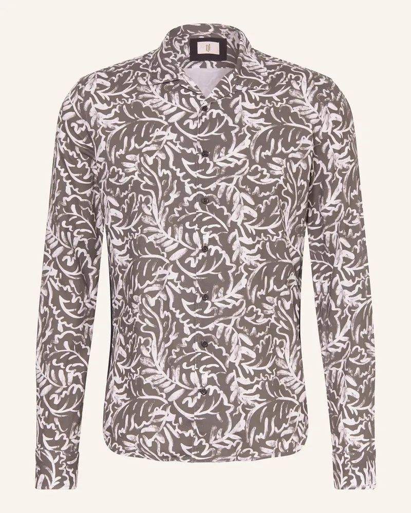 Q1 Hemd OLLY Extra Slim Fit Dunkelbraun