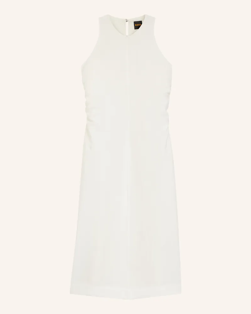 HUGO BOSS Business Kleid C_Delinna Regular Fit beige Weiss