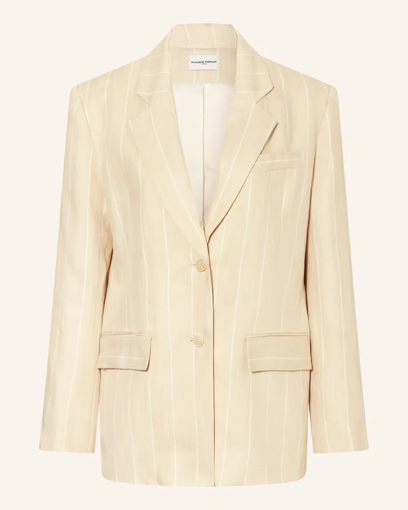 Claudie Pierlot Blazer mit Leinen Beige