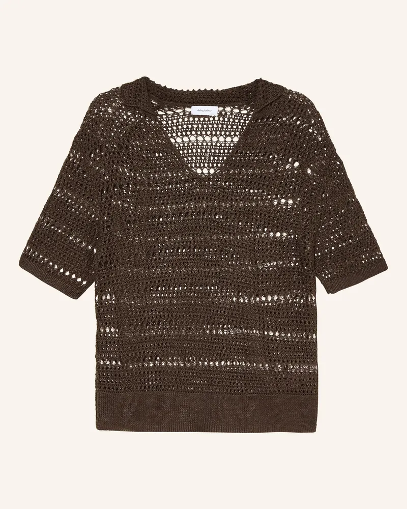 Darling Harbour Häkelshirt braun Dark