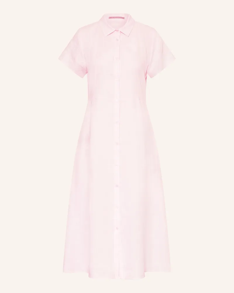 (THE MERCER) N.Y. Hemdblusenkleid Aus Leinen rosa Hellrosa