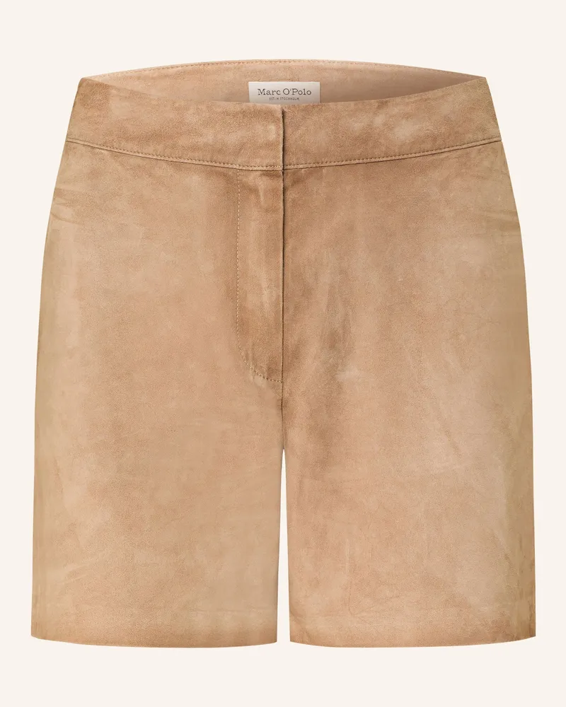 Marc O'Polo Ledershorts Braun