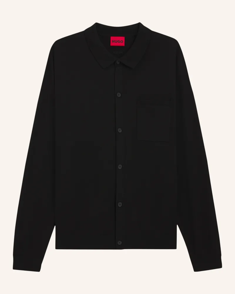 HUGO BOSS Casual Jacke SAN JORDAN-CV Regular Fit Schwarz