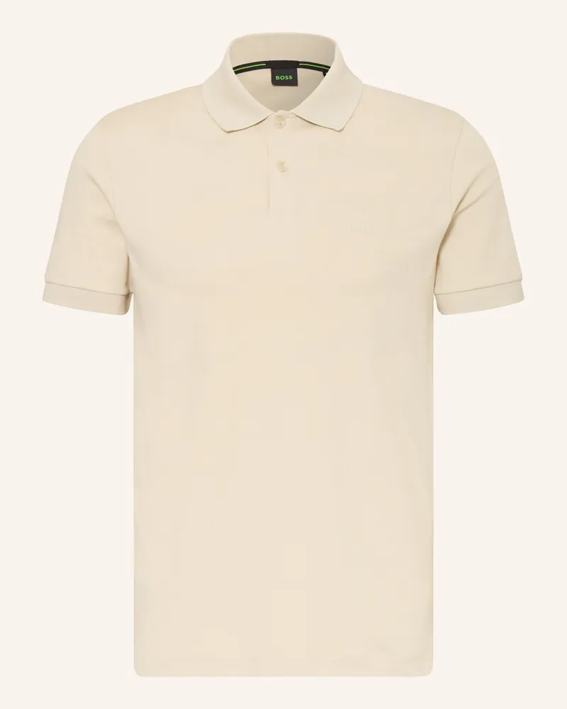 HUGO BOSS Jersey-Poloshirt Pio beige Beige