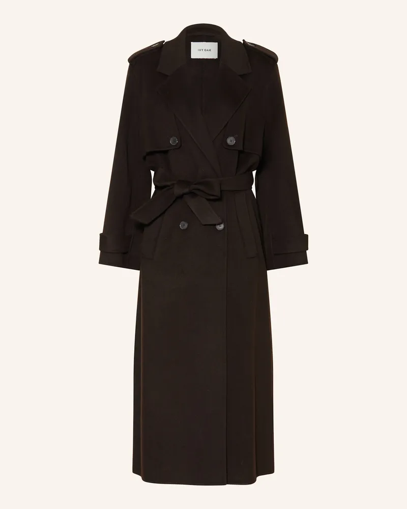 IVY & OAK Wollmantel Colette Ann braun Dunkelbraun