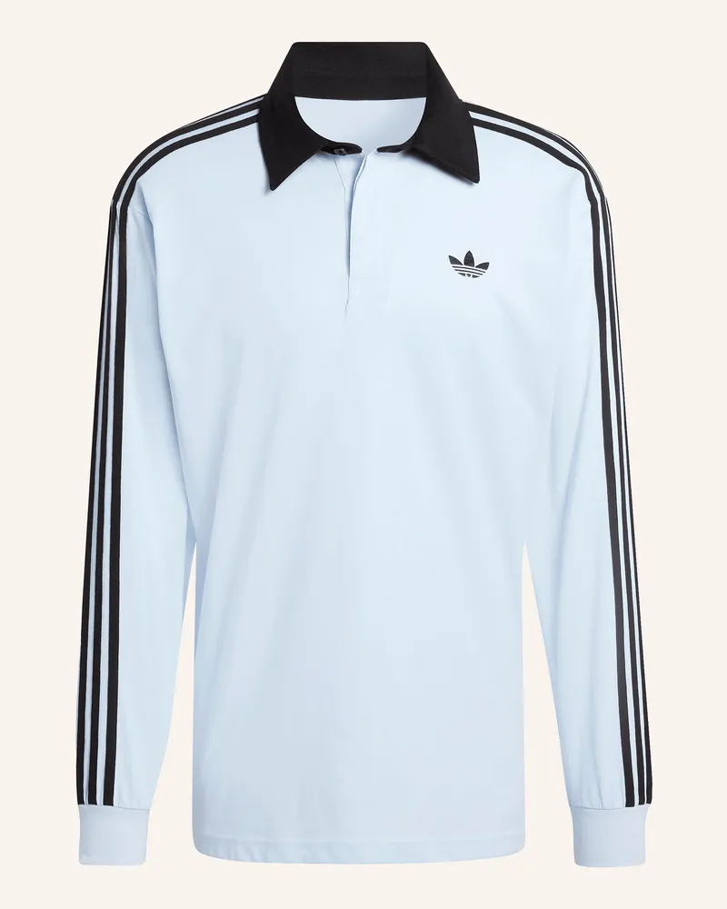 adidas Jersey-Poloshirt 3-Stripes blau Hellblau