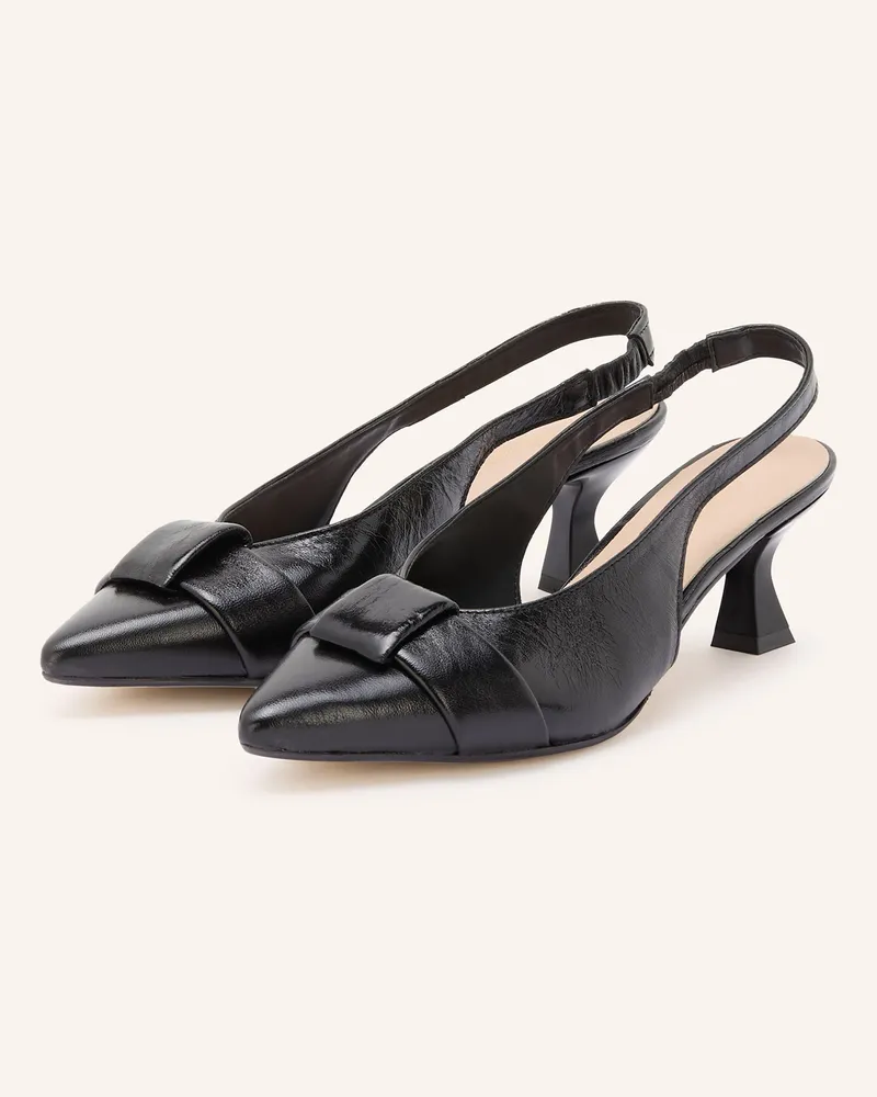 Darling Harbour Ballerinas schwarz Camel