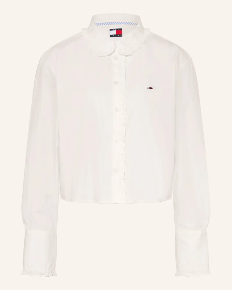 Tommy Hilfiger Hemdbluse Mit Rüschen beige Creme