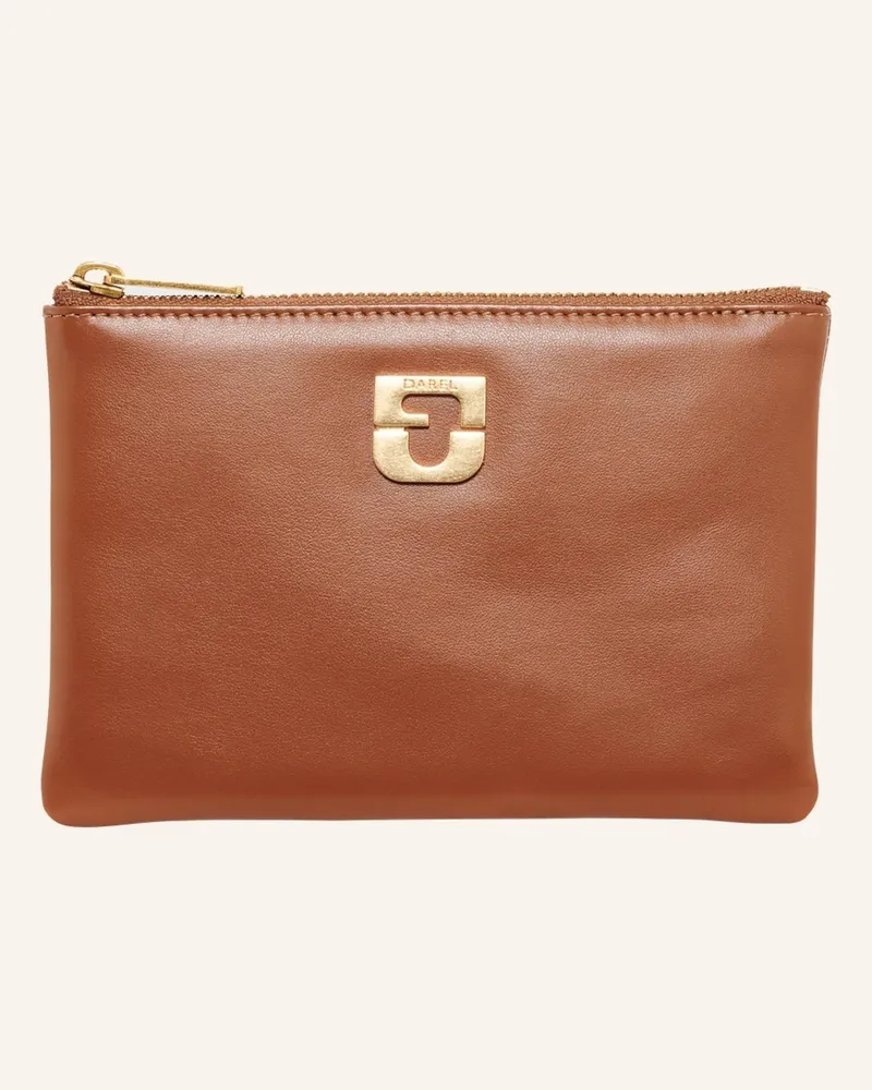 Gerard Darel Kleinlederwaren Pochette braun Cognac