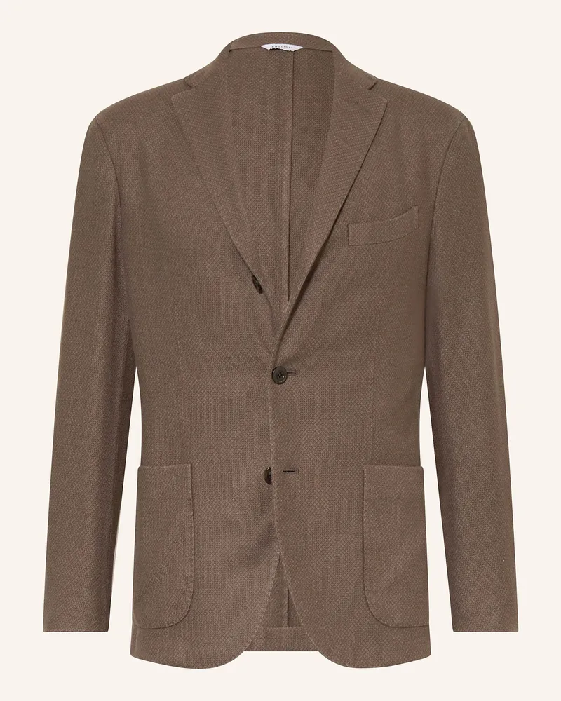Boglioli Sakko K.JACKET mit Cashmere Braun
