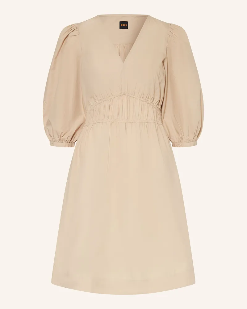 HUGO BOSS Kleid DEZZAN mit 3/4-Arm Hellbraun