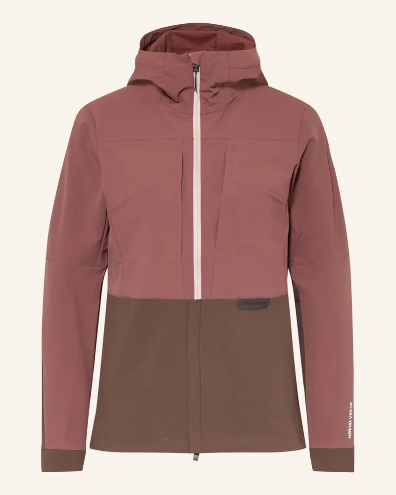 Ortovox Softshell-Jacke Trad Plus braun Altrosa