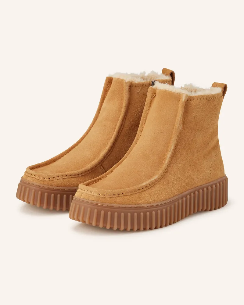 Clarks Boots TORHILL COZY Camel