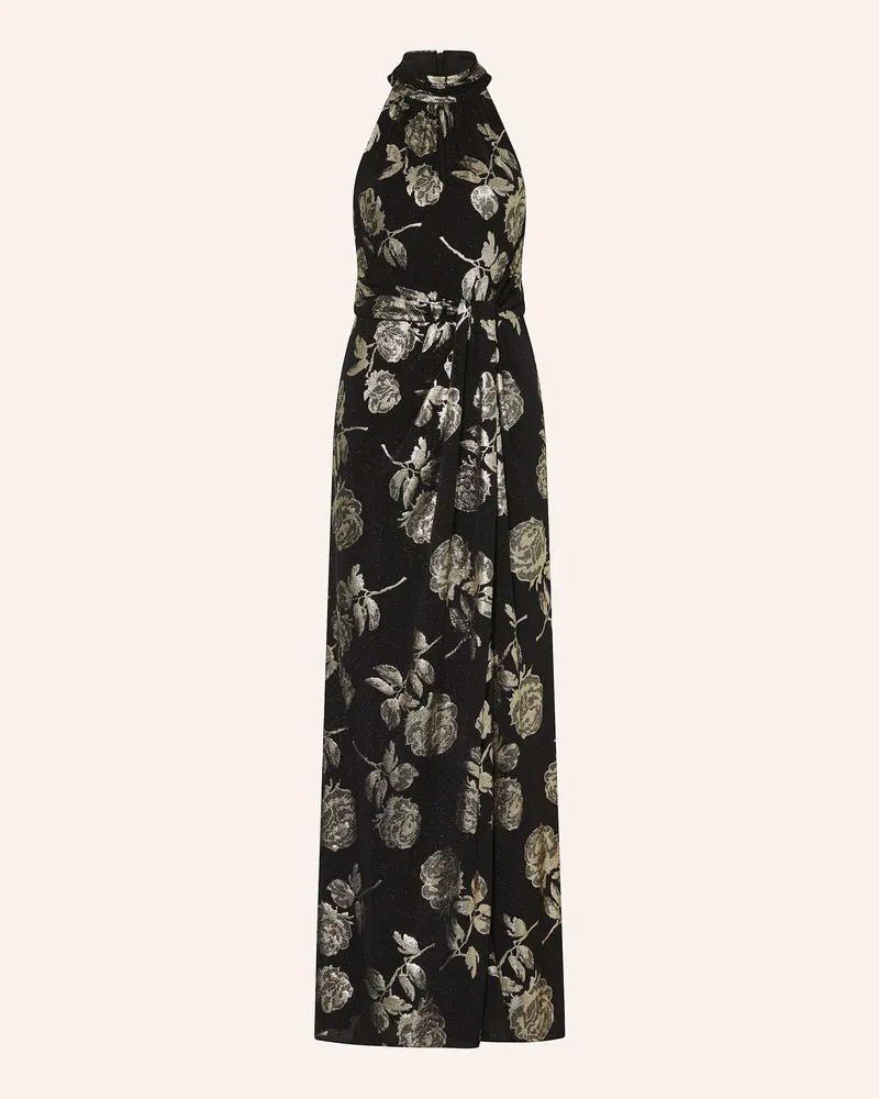 Adrianna Papell Abendkleid aus Jersey mit Glitzergarn Schwarz