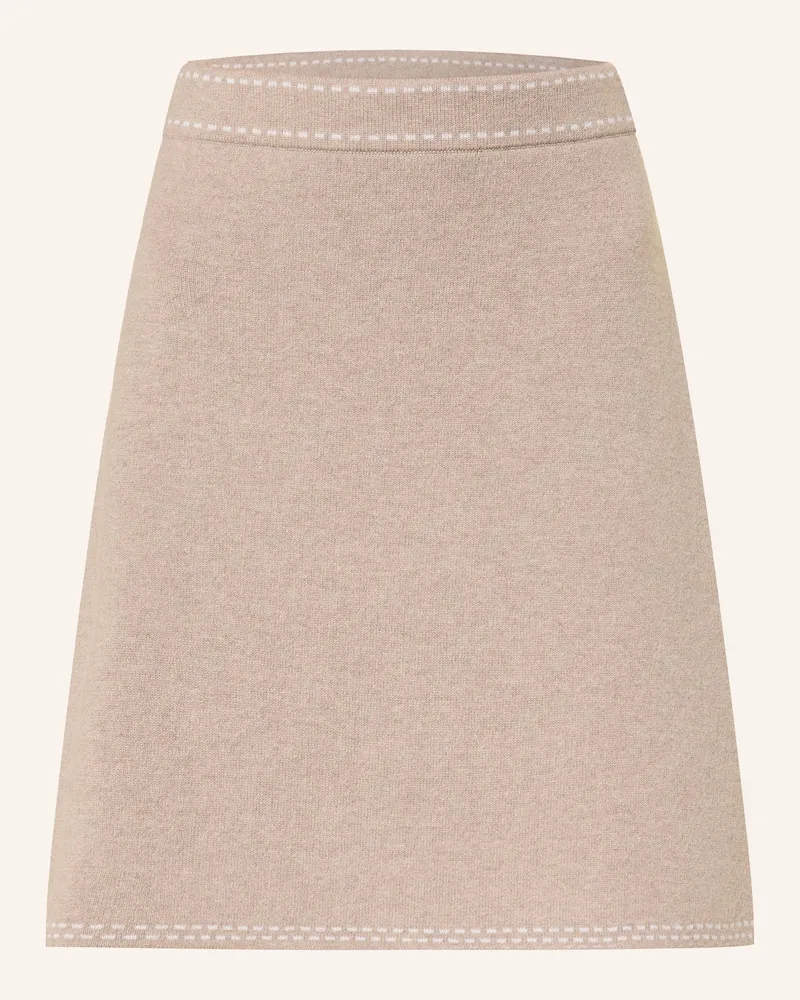 lilienfels Strickrock Mit Cashmere beige Beige