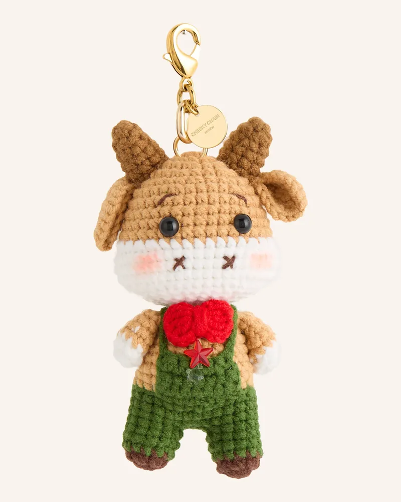 Cheeky Chain Munich Taschenanhänger MR BULL Camel