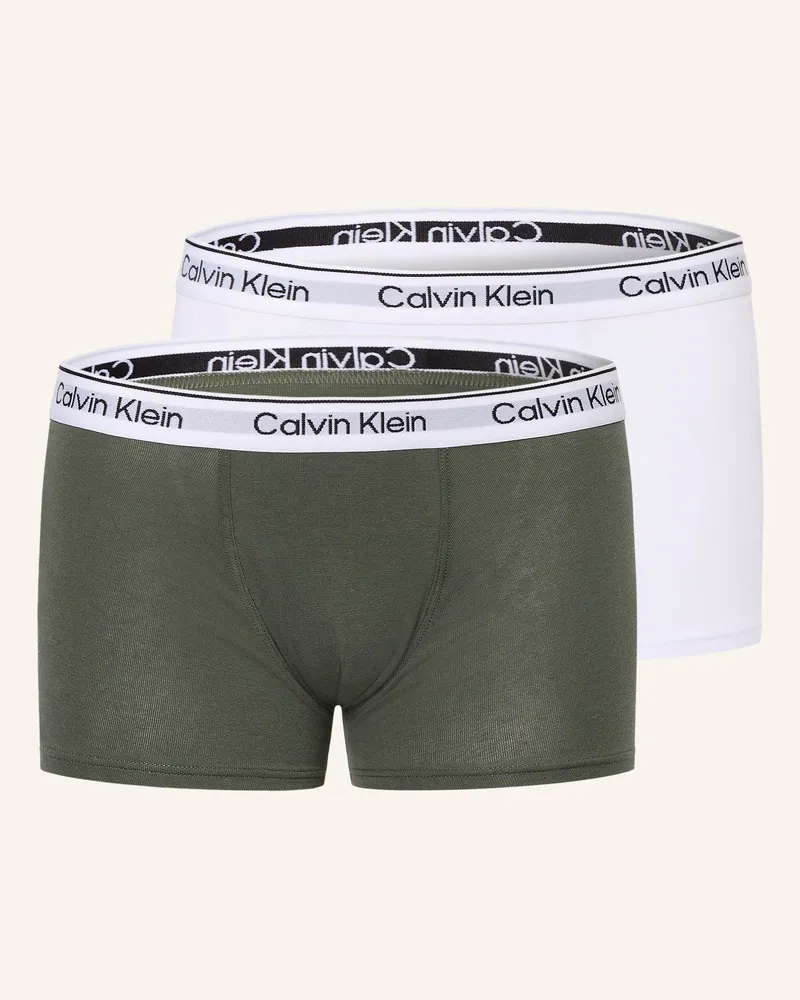 Calvin Klein 2er-Pack Boxershorts ICON COTTON STRETCH Khaki