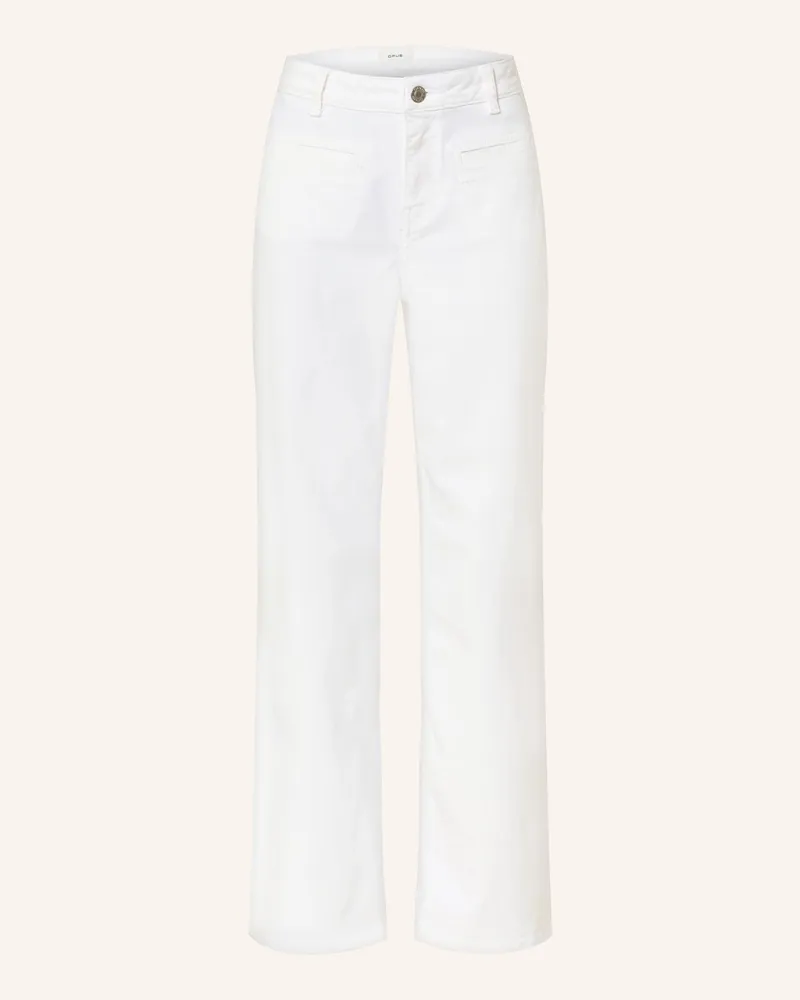 OPUS Wide Leg Jeans Miva Urban weiss 1004