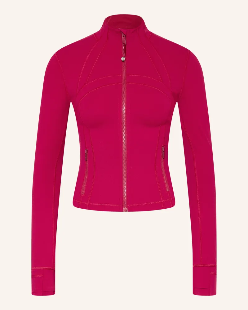 LULULEMON Trainingsjacke Define Cropped rot Fuchsia