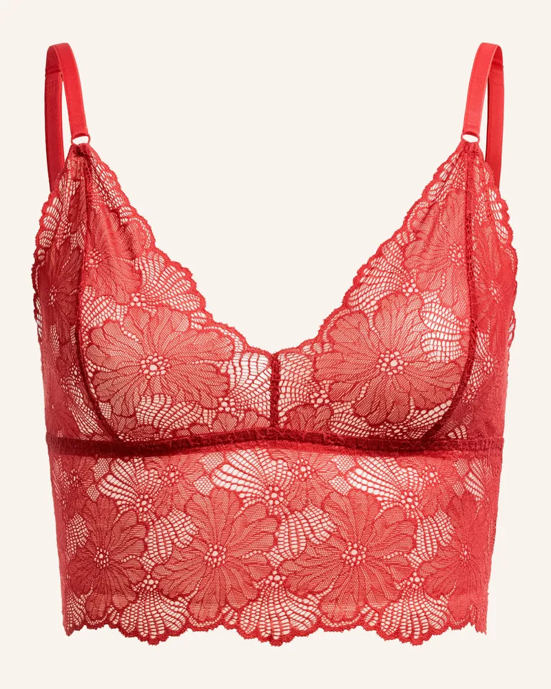 Ehrlich Textil Bustier CLASSY LACE BRALETTE TOP Rot