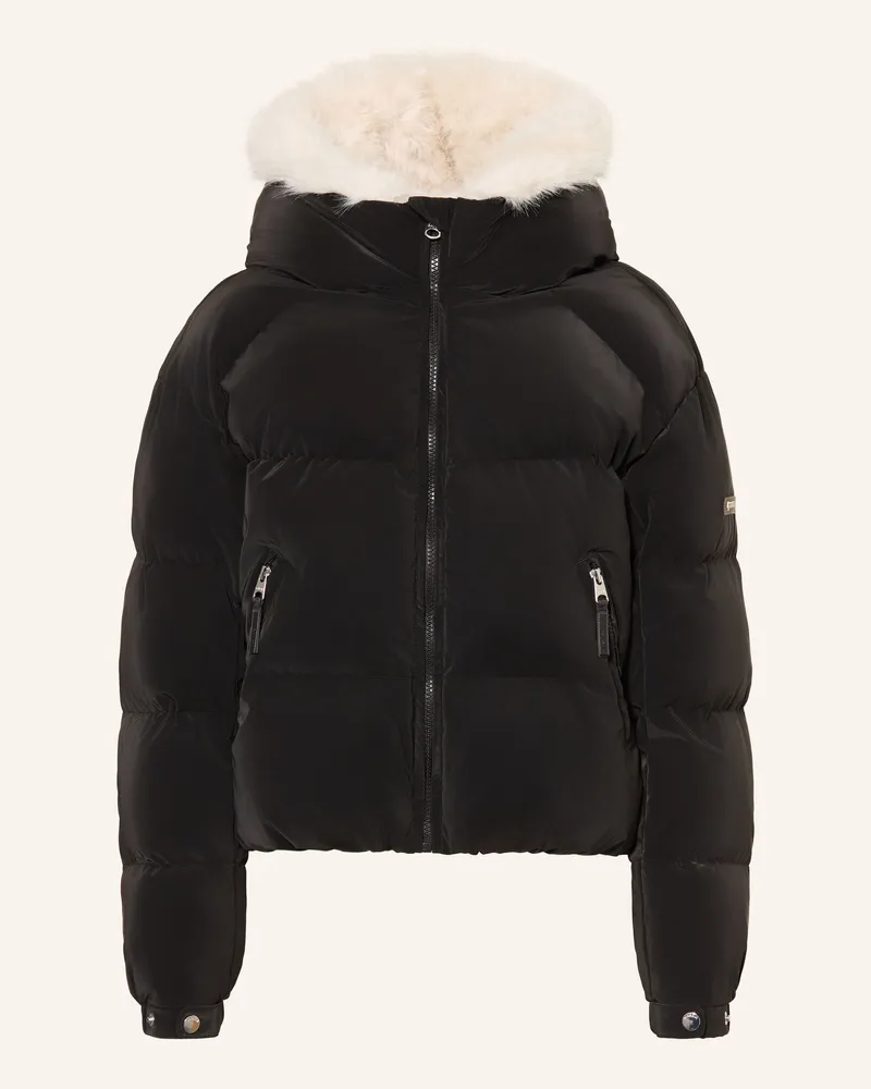 Garcia Jeanswear Steppjacke Mit Kunstpelz schwarz Schwarz