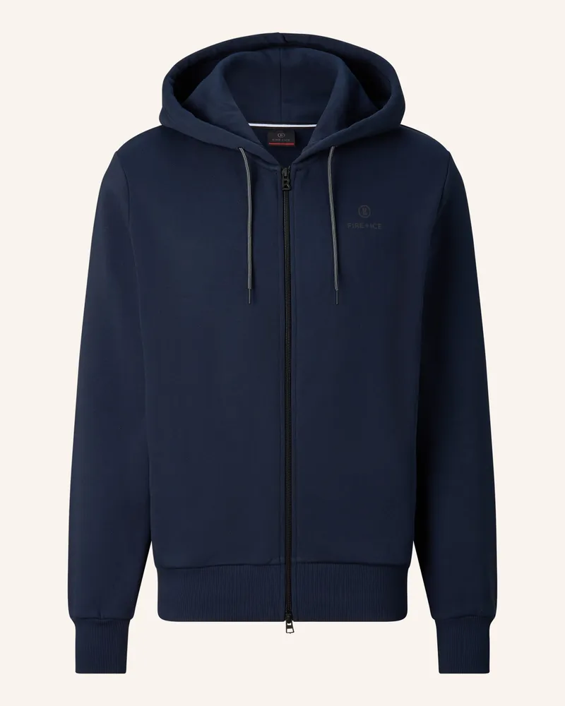 Bogner Fire & Ice Baumwoll-Hoodie-Sweatjacke Corbell blau Dunkelblau
