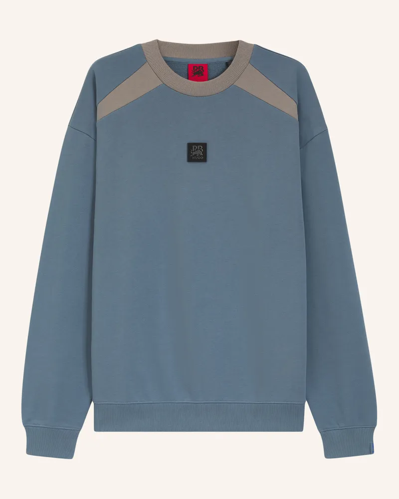 HUGO BOSS Sweatshirt Davalio_Rb Relaxed Fit grau Dunkelgrau