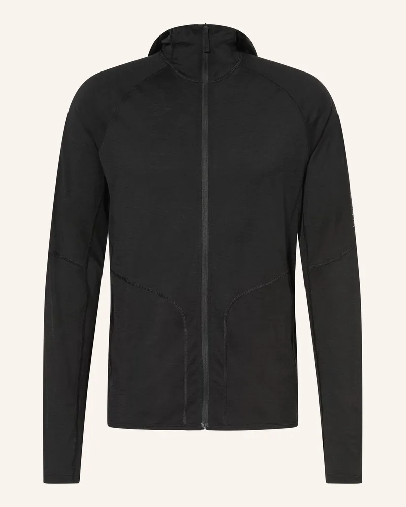 Icebreaker Midlayer-Jacke 150 Ace Aus Merinowolle schwarz Schwarz