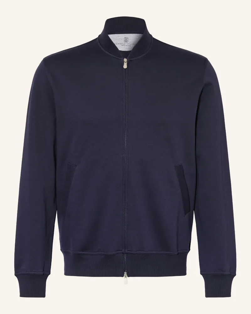 Brunello Cucinelli Sweatjacke blau Dunkelblau