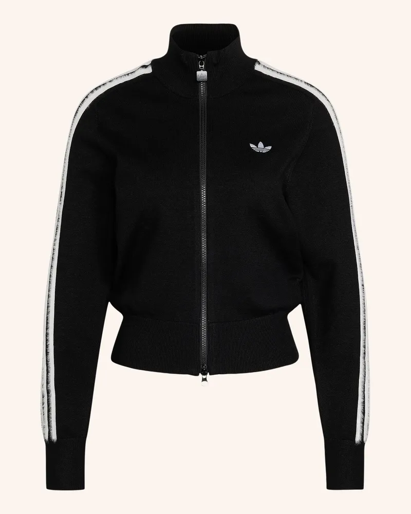 adidas Strickjacke Firebird Originals schwarz Schwarz