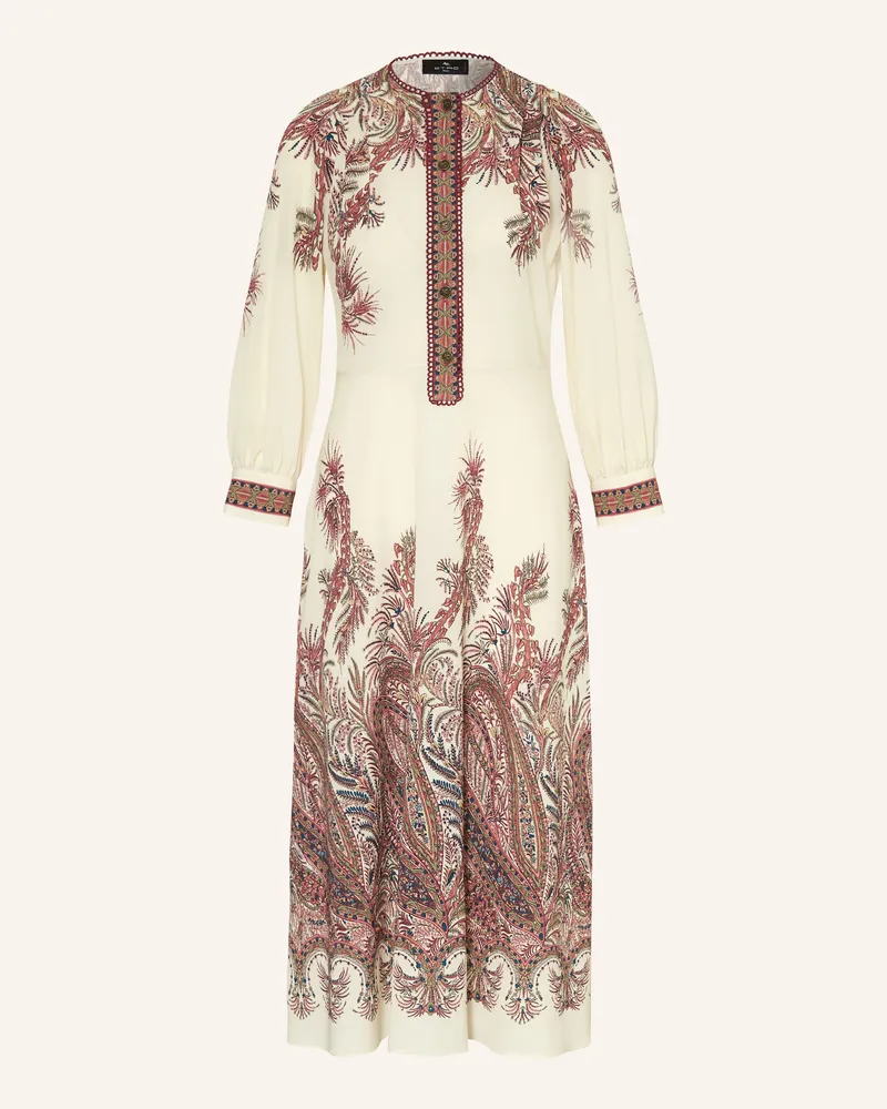 Etro Kleid rot Ecru